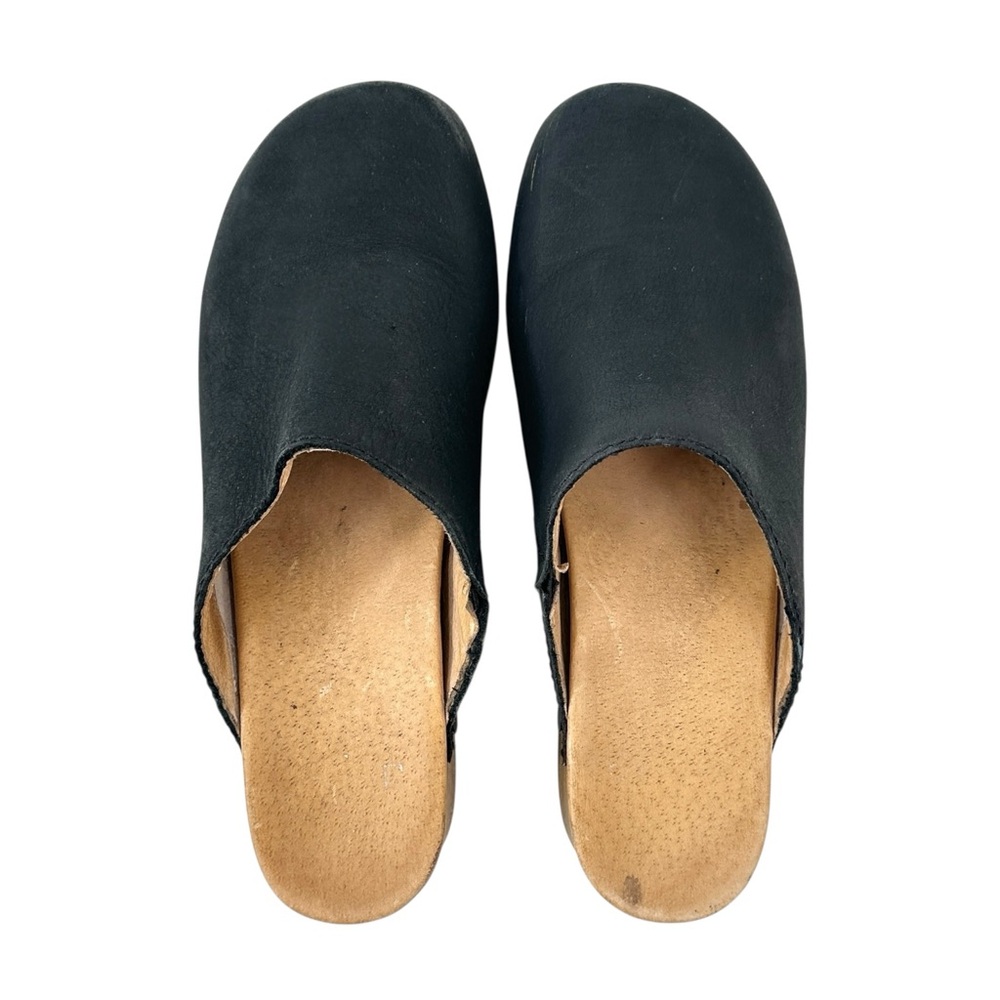 Dansko Talulah Mules - Black Slip On Mule Clog Shoes sz 38